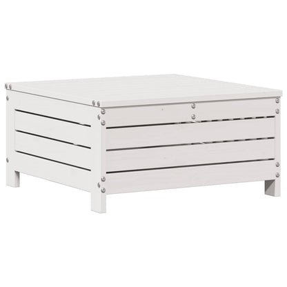 Set Salotto Giardino 7pz con Cuscini Bianco Legno Massello Pino | homemem39