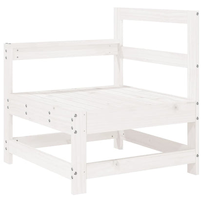 Set Divani da Giardino 6 pz Bianco in Legno Massello di Pino | homemem39