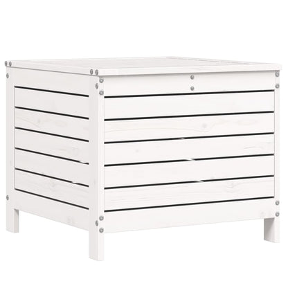 Set Divani da Giardino 7 pz Bianco in Legno Massello di Pino - homemem39