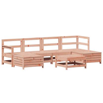 Set Divani da Giardino 7 pz in Legno Massello Abete Douglas - homemem39