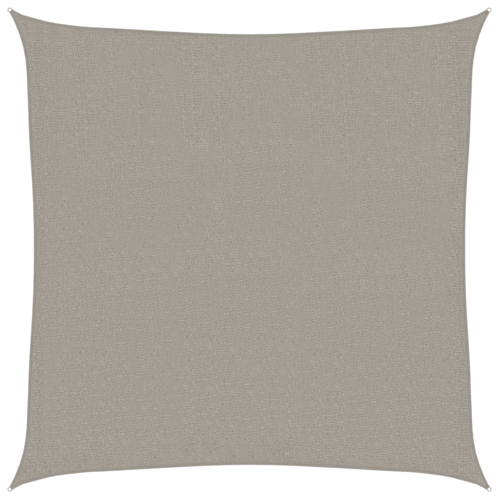 Vela Parasole 160 g/m² Quadrata Grigio Chiaro 2x2 m in HDPE | homemem39