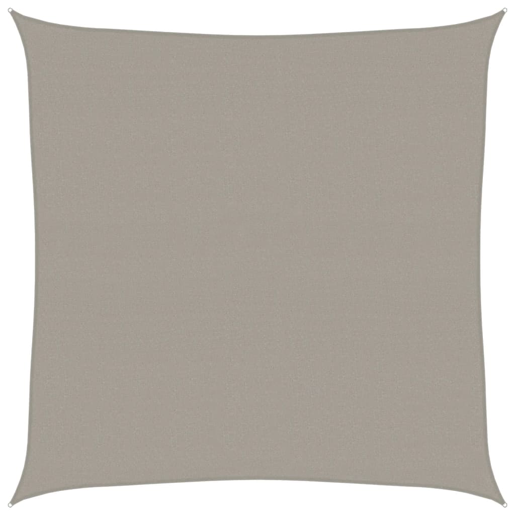Vela Parasole 160 g/m² Quadrata Grigio Chiaro 4x4 m in HDPE | homemem39