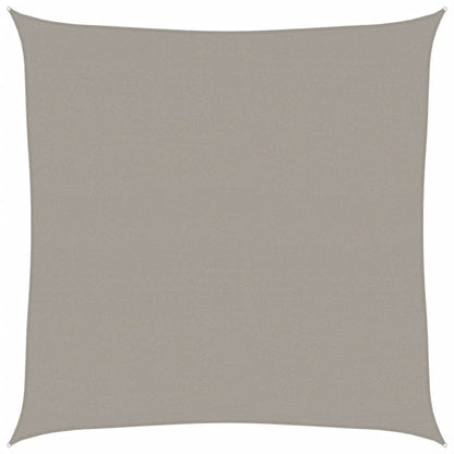 Vela Parasole 160 g/m² Quadrata Grigio Chiaro 5x5 m in HDPE | homemem39