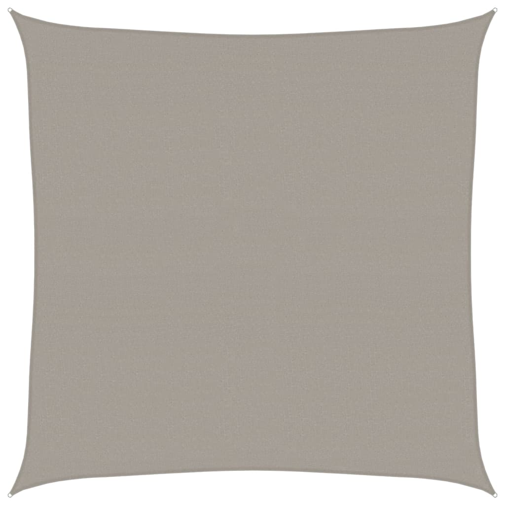 Vela Parasole 160 g/m² Quadrata Grigio Chiaro 7x7 m in HDPE | homemem39