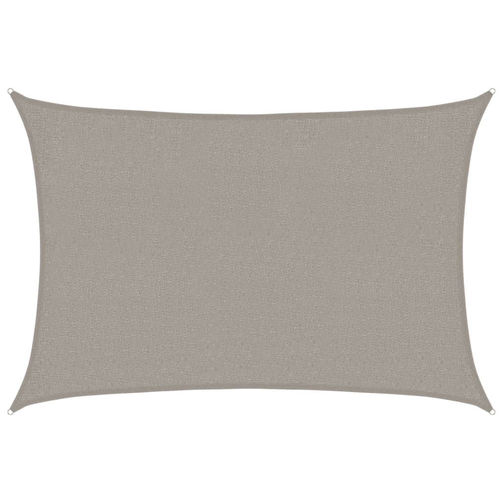 Vela Parasole 160 g/m² Rettangolare Grigio Chiaro 2x2,5 m HDPE | homemem39