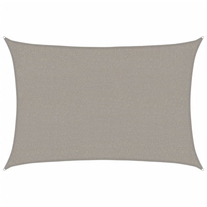 Vela Parasole 160 g/m² Rettangolare Grigio Chiaro 2x3 m in HDPE