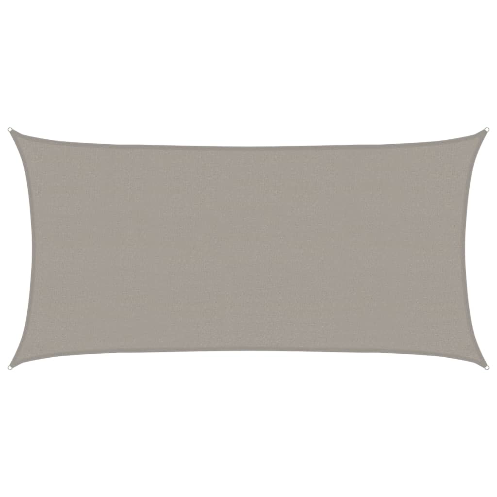 Vela Parasole 160 g/m² Rettangolare Grigio Chiaro 2x3,5 m HDPE | homemem39