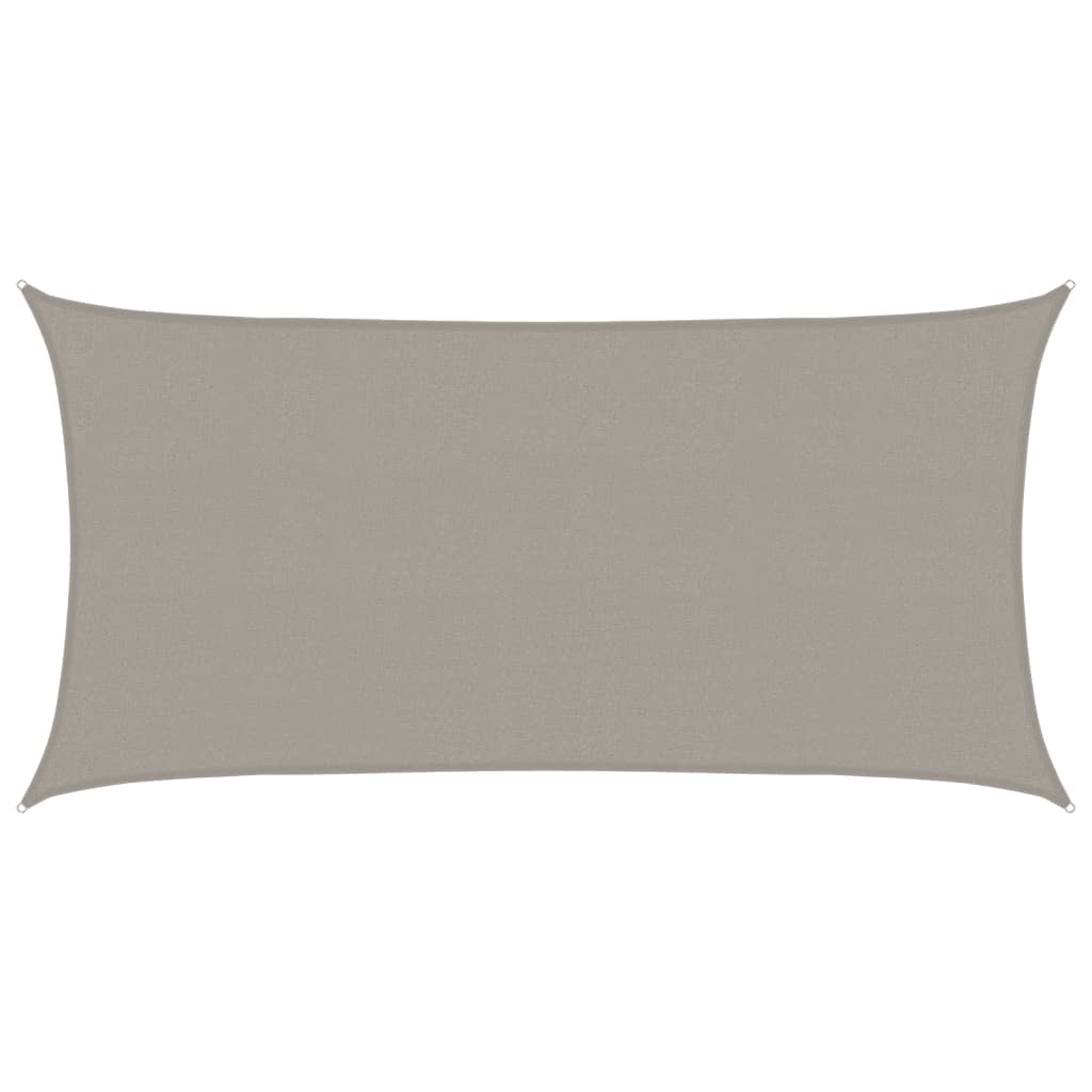 Vela Parasole 160 g/m² Rettangolare Grigio Chiaro 2x4 m in HDPE | homemem39