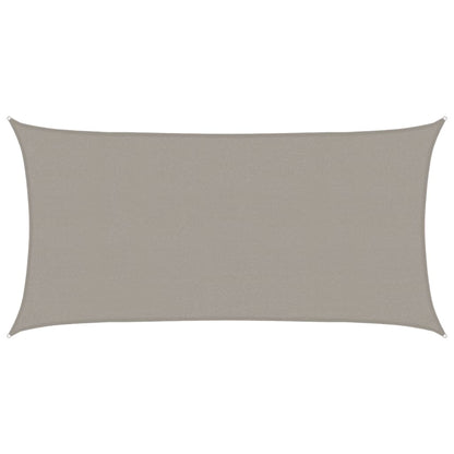 Vela Parasole 160 g/m² Rettangolare Grigio Chiaro 2x4 m in HDPE