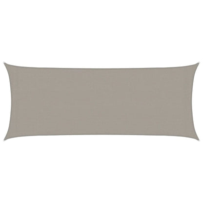 Vela Parasole 160 g/m² Rettangolare Grigio Chiaro 2x5 m in HDPE