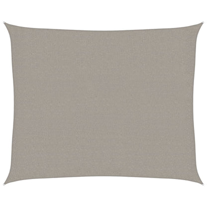 Vela Parasole 160 g/m² Rettangolare Grigio Chiaro 2,5x3 m HDPE