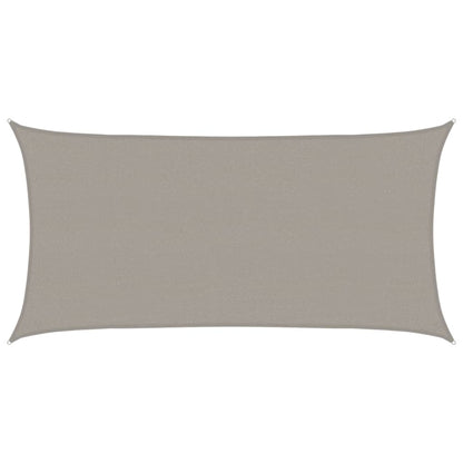 Vela Parasole 160 g/m² Rettangolare Grigio Chiaro 2,5x4,5m HDPE