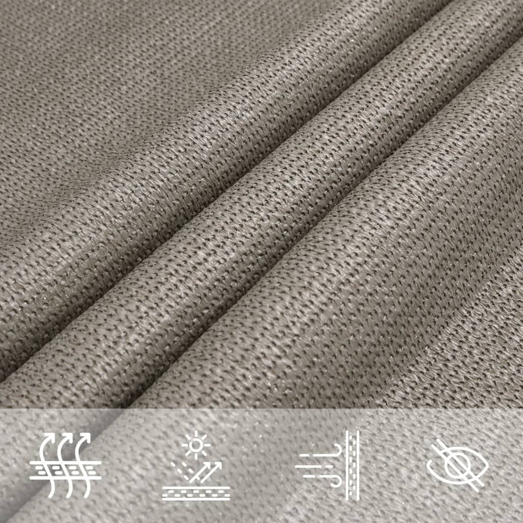 Vela Parasole 160 g/m² Rettangolare Grigio Chiaro 2,5x5 m HDPE | homemem39