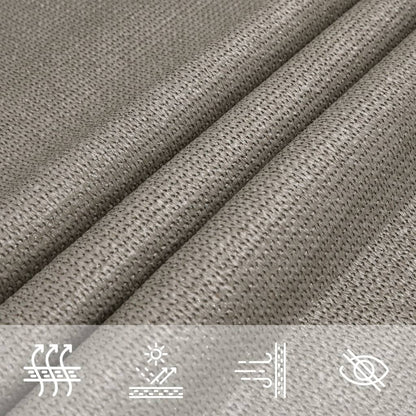 Vela Parasole 160 g/m² Rettangolare Grigio Chiaro 2,5x5 m HDPE | homemem39