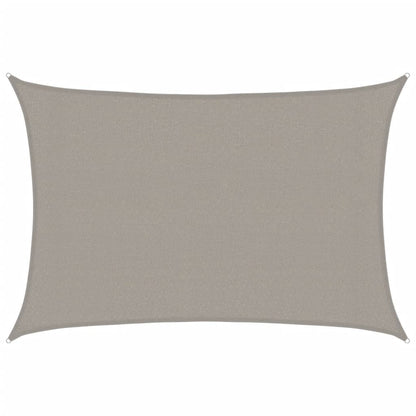 Vela Parasole 160 g/m² Rettangolare Grigio Chiaro 3x4,5 m HDPE
