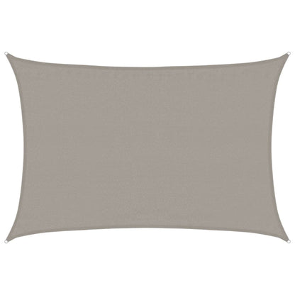 Vela Parasole 160 g/m² Rettangolare Grigio Chiaro 3,5x4,5m HDPE