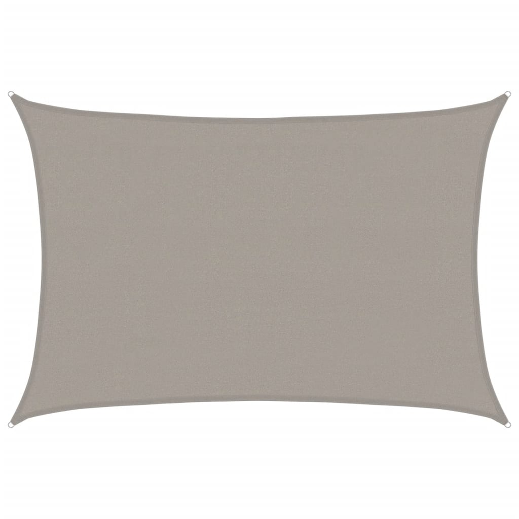 Vela Parasole 160 g/m² Rettangolare Grigio Chiaro 4x5 m in HDPE | homemem39