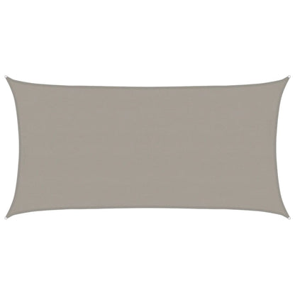Vela Parasole 160 g/m² Rettangolare Grigio Chiaro 4x7 m in HDPE