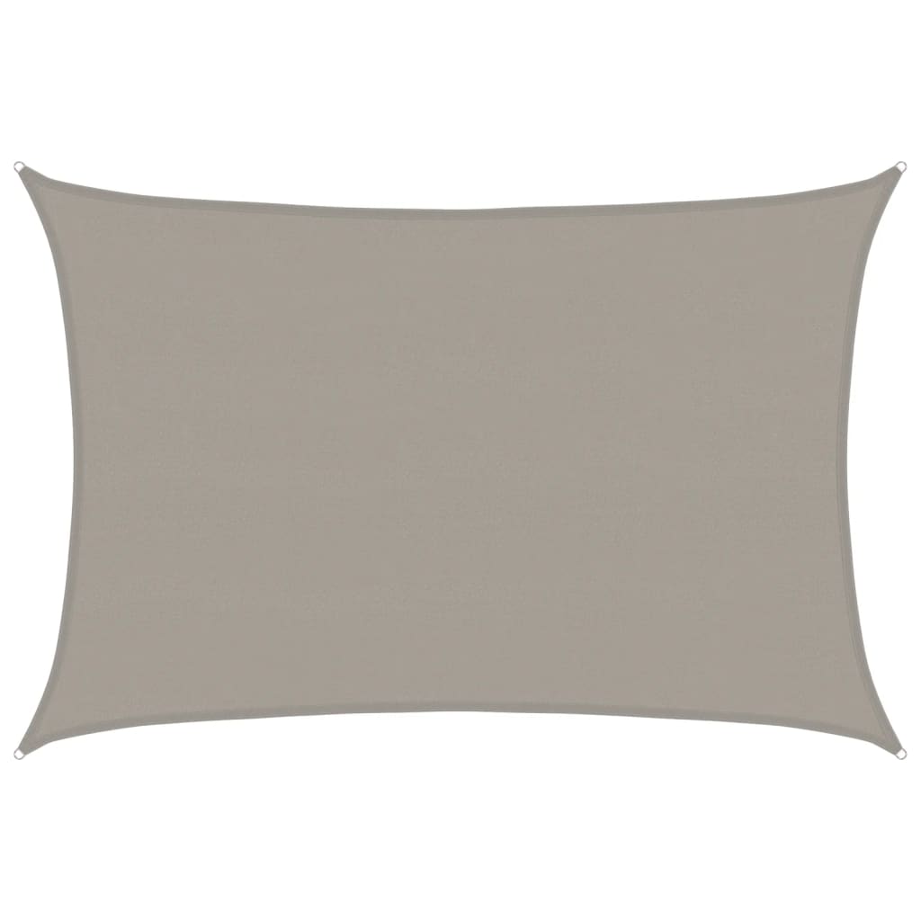 Vela Parasole 160 g/m² Rettangolare Grigio Chiaro 5x6 m in HDPE | homemem39