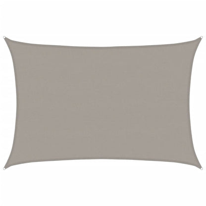 Vela Parasole 160 g/m² Rettangolare Grigio Chiaro 5x7 m in HDPE
