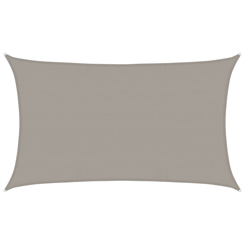 Vela Parasole 160 g/m² Rettangolare Grigio Chiaro 5x8 m in HDPE | homemem39