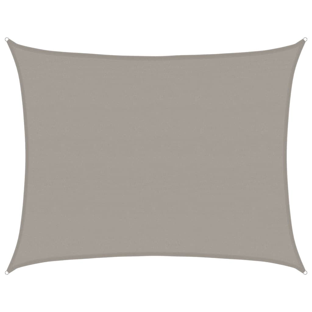 Vela Parasole 160 g/m² Rettangolare Grigio Chiaro 6x8 m in HDPE | homemem39