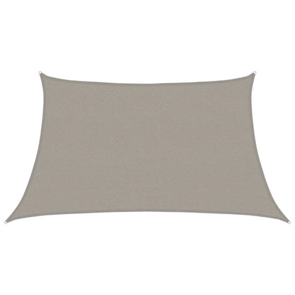Vela Parasole 160 g/m² Trapezio Grigio Chiaro 3/4x2 m in HDPE