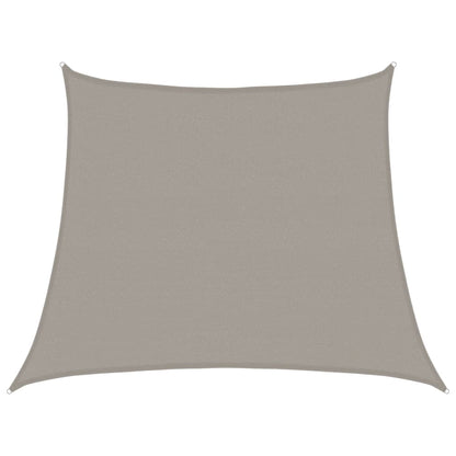 Vela Parasole 160 g/m² Trapezio Grigio Chiaro 3/4x3 m in HDPE