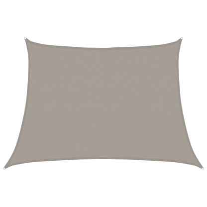 Vela Parasole 160 g/m² Trapezio Grigio Chiaro 4/5x3 m in HDPE | homemem39
