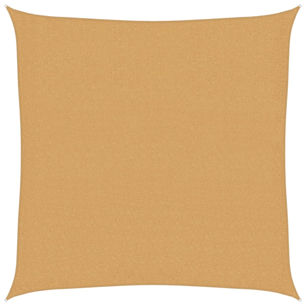 Vela Parasole 160 g/m² Quadrata Sabbia 2x2 m in HDPE | homemem39