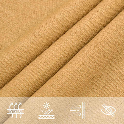 Vela Parasole 160 g/m² Quadrata Sabbia 2,5x2,5 m in HDPE | homemem39