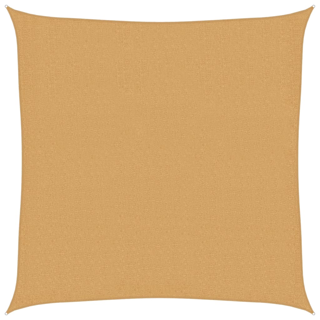 Vela Parasole 160 g/m² Quadrata Sabbia 3,6x3,6 m in HDPE | homemem39