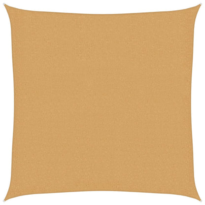 Vela Parasole 160 g/m² Quadrata Sabbia 3,6x3,6 m in HDPE