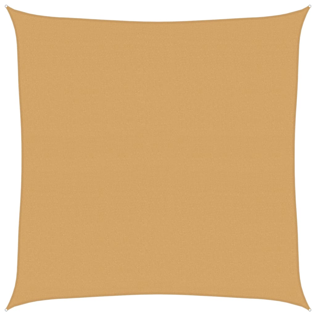 Vela Parasole 160 g/m² Quadrata Sabbia 4x4 m in HDPE | homemem39