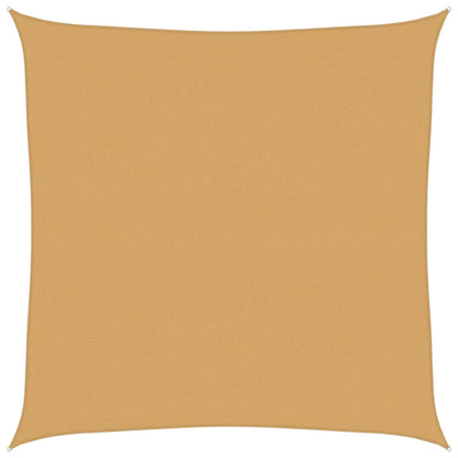 Vela Parasole 160 g/m² Quadrata Sabbia 5x5 m in HDPE