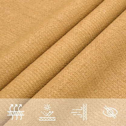 Vela Parasole 160 g/m² Quadrata Sabbia 5x5 m in HDPE | homemem39