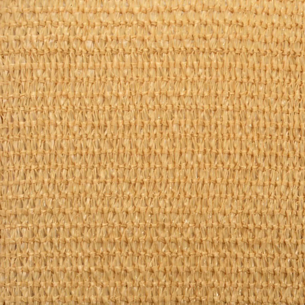 Vela Parasole 160 g/m² Quadrata Sabbia 5x5 m in HDPE