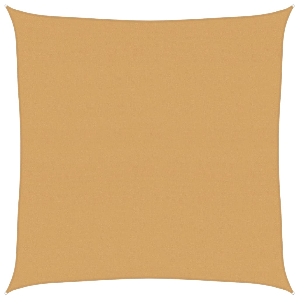 Vela Parasole 160 g/m² Quadrata Sabbia 7x7 m in HDPE | homemem39