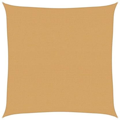 Vela Parasole 160 g/m² Quadrata Sabbia 7x7 m in HDPE