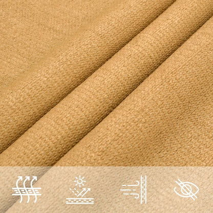 Vela Parasole 160 g/m² Quadrata Sabbia 7x7 m in HDPE