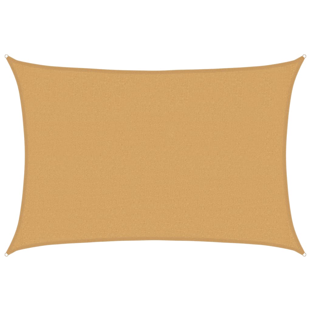 Vela Parasole 160 g/m² Rettangolare Sabbia 2,5x3,5 m in HDPE | homemem39