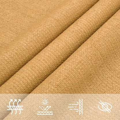 Vela Parasole 160 g/m² Rettangolare Sabbia 3x4,5 m in HDPE