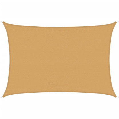 Vela Parasole 160 g/m² Rettangolare Sabbia 3,5x4,5 m in HDPE