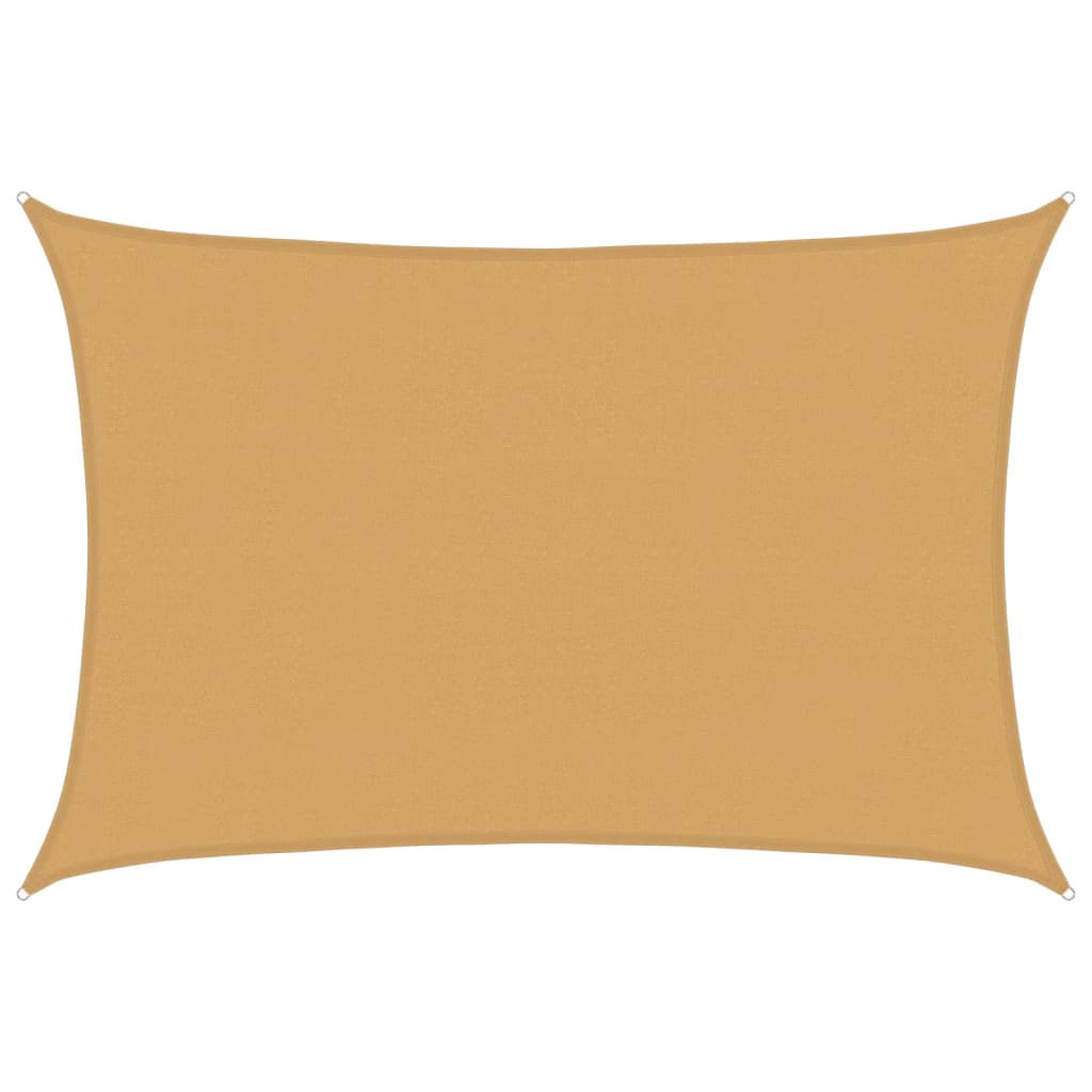 Vela Parasole 160 g/m² Rettangolare Sabbia 4x5 m in HDPE | homemem39