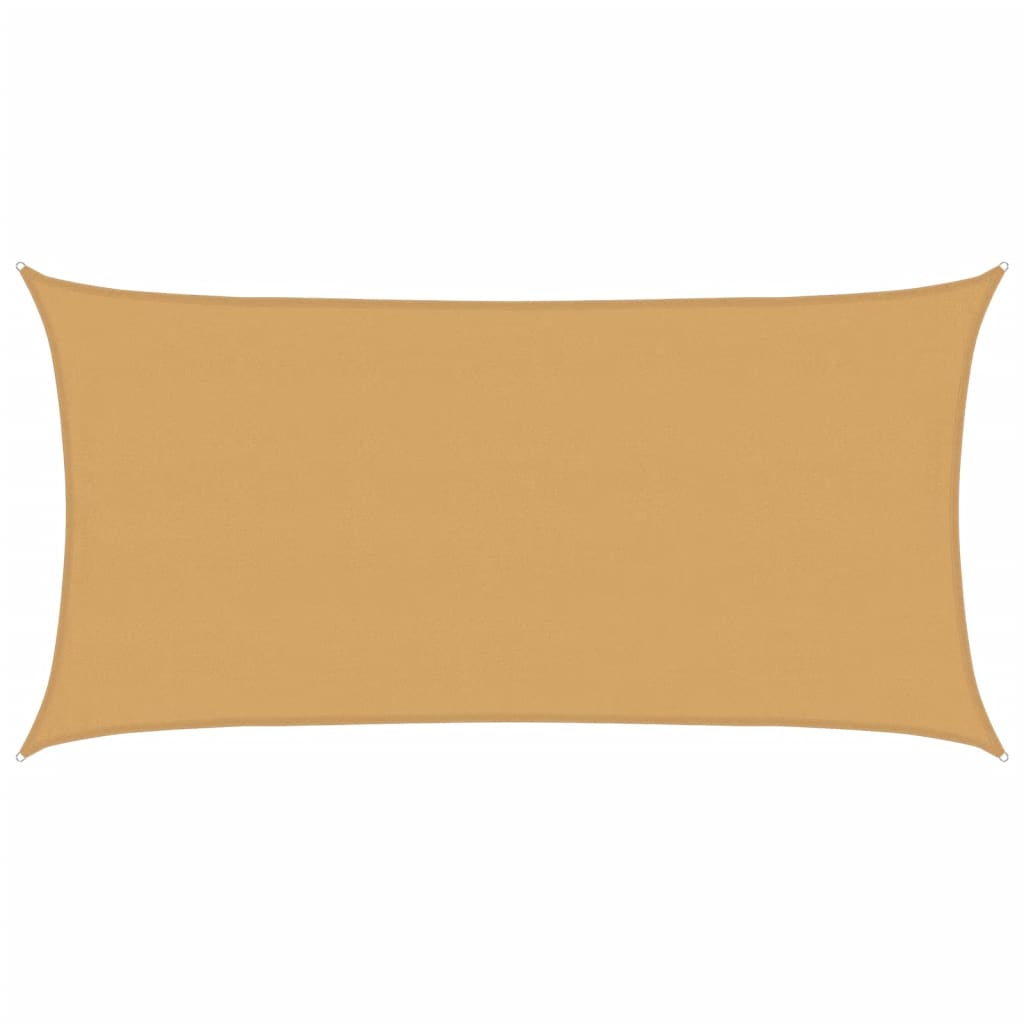 Vela Parasole 160 g/m² Rettangolare Sabbia 4x7 m in HDPE | homemem39