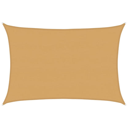 Vela Parasole 160 g/m² Rettangolare Sabbia 5x6 m in HDPE | homemem39