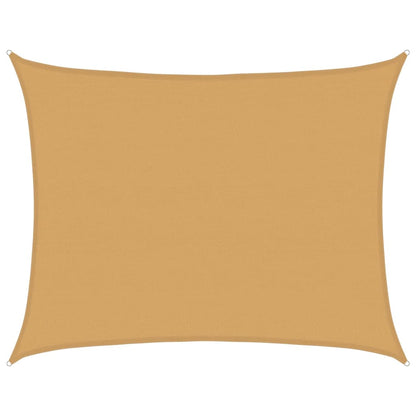 Vela Parasole 160 g/m² Rettangolare Sabbia 6x8 m in HDPE | homemem39