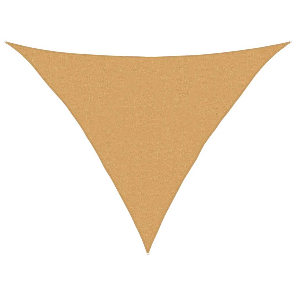Vela Parasole 160 g/m² Triangolare Sabbia 2,5x2,5x3,5 m in HDPE | homemem39