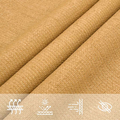 Vela Parasole 160 g/m² Triangolare Sabbia 3x4x4 m in HDPE | homemem39