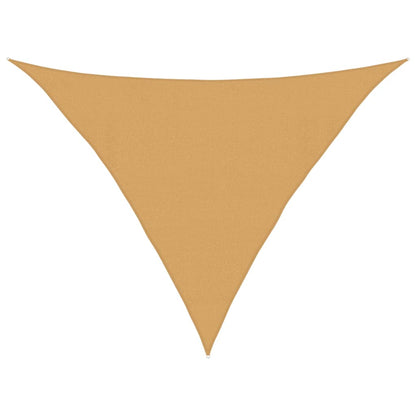 Vela Parasole 160 g/m² Triangolare Sabbia 4x4x5,8 m in HDPE | homemem39